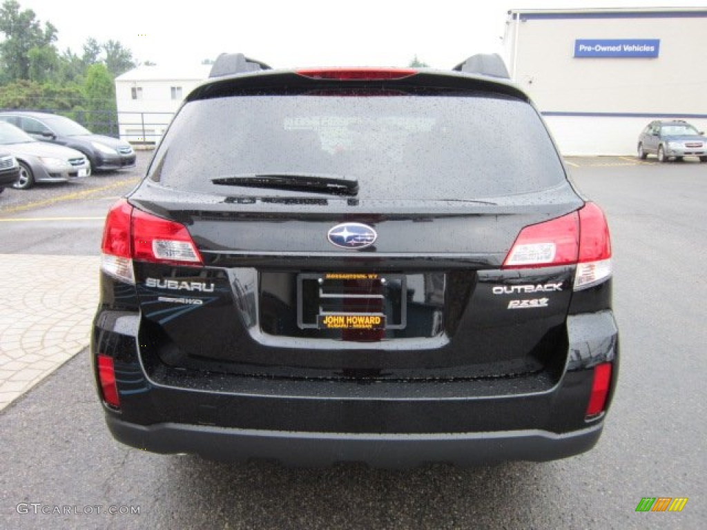 2011 Outback 2.5i Premium Wagon - Crystal Black Silica / Warm Ivory photo #10