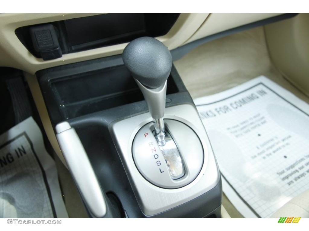2007 Civic Hybrid Sedan - Opal Silver Blue Metallic / Ivory photo #23