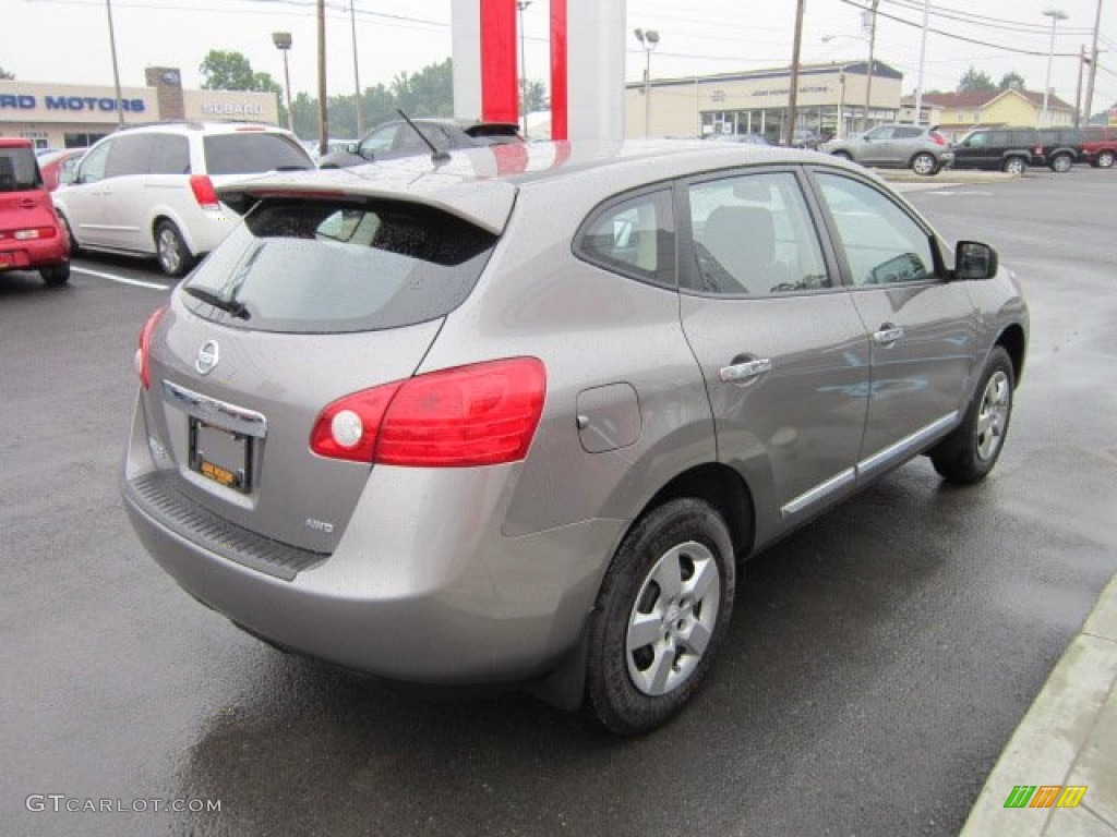 2011 Rogue S AWD - Platinum Graphite / Black photo #9
