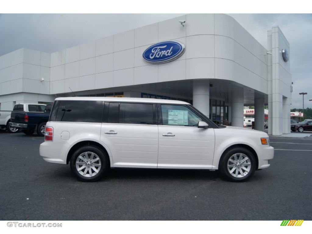 White Platinum Metallic Tri-Coat 2012 Ford Flex SEL Exterior Photo #51555054