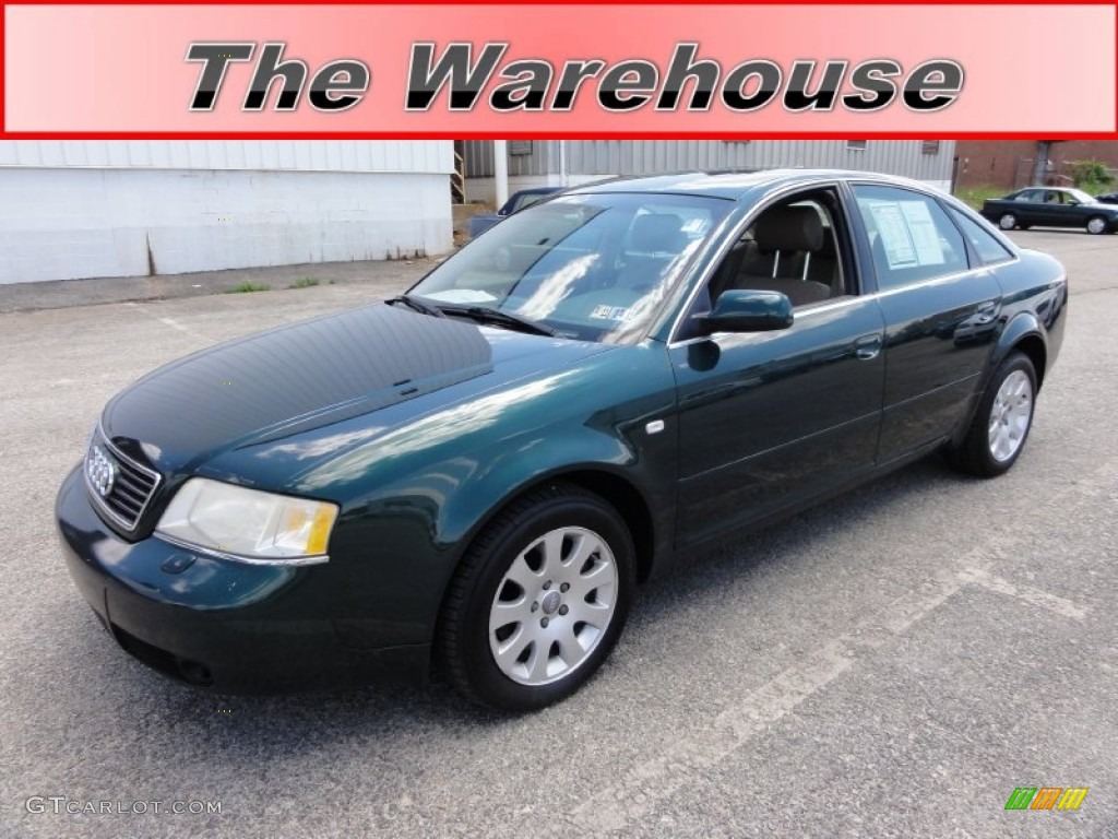 2001 A6 2.8 quattro Sedan - Racing Green Pearl / Melange photo #1