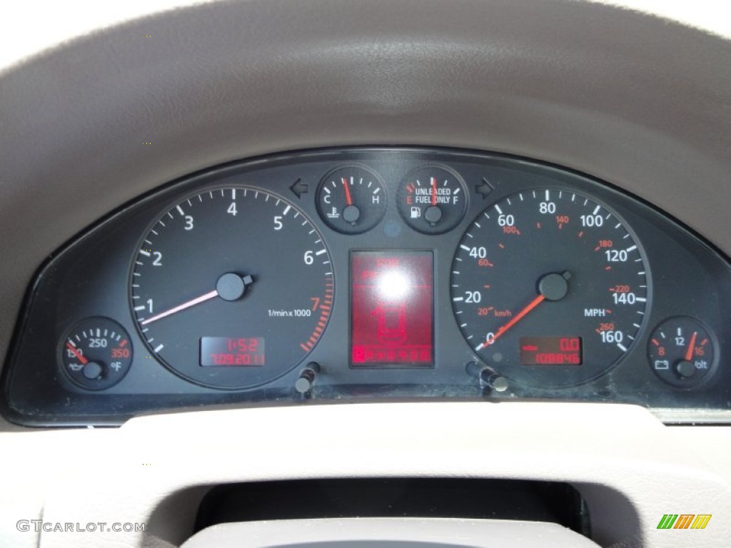 2001 Audi A6 2.8 quattro Sedan Gauges Photo #51555819