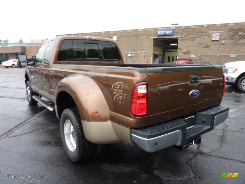 Golden Bronze Metallic 2011 Ford F350 Super Duty Lariat SuperCab 4x4 Dually Exterior Photo #51557073