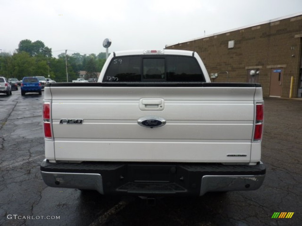 2011 F150 XLT SuperCrew 4x4 - White Platinum Metallic Tri-Coat / Pale Adobe photo #3