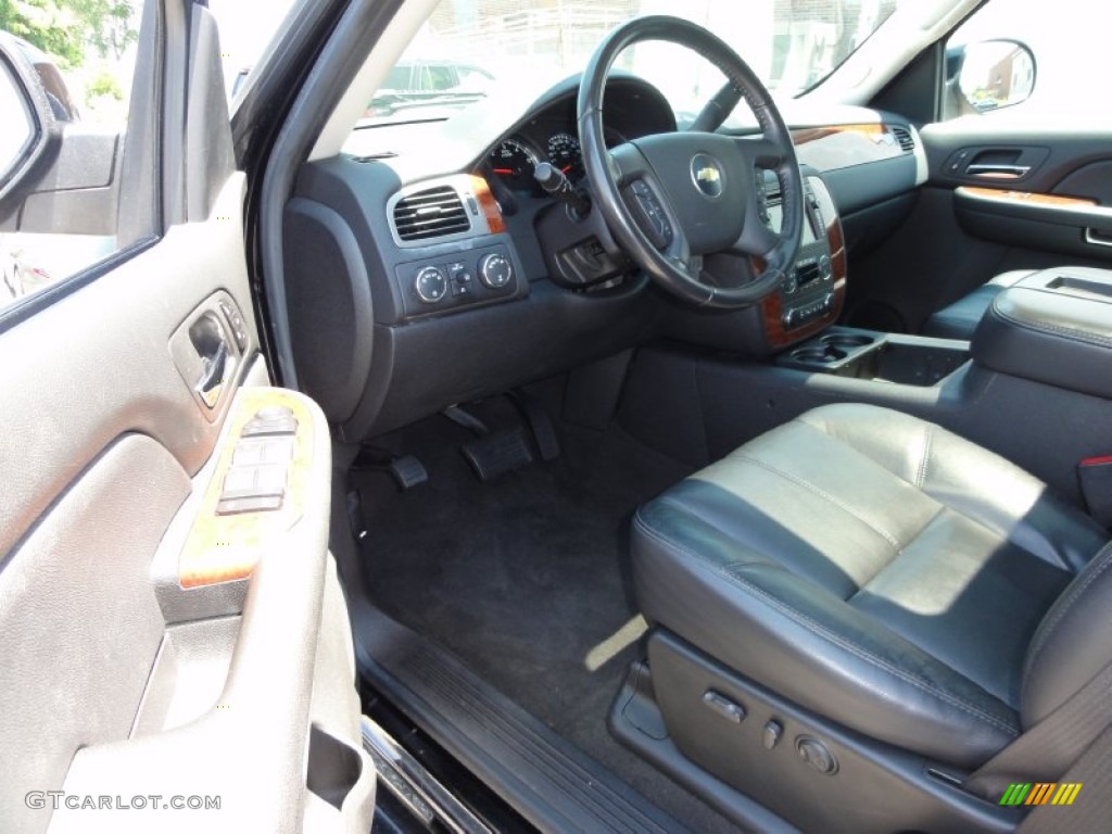 Ebony Interior 2008 Chevrolet Silverado 1500 LTZ Extended Cab 4x4 Photo #51557583