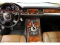 Amaretto/Black Valcona Leather Dashboard Photo for 2009 Audi A8 #51558054