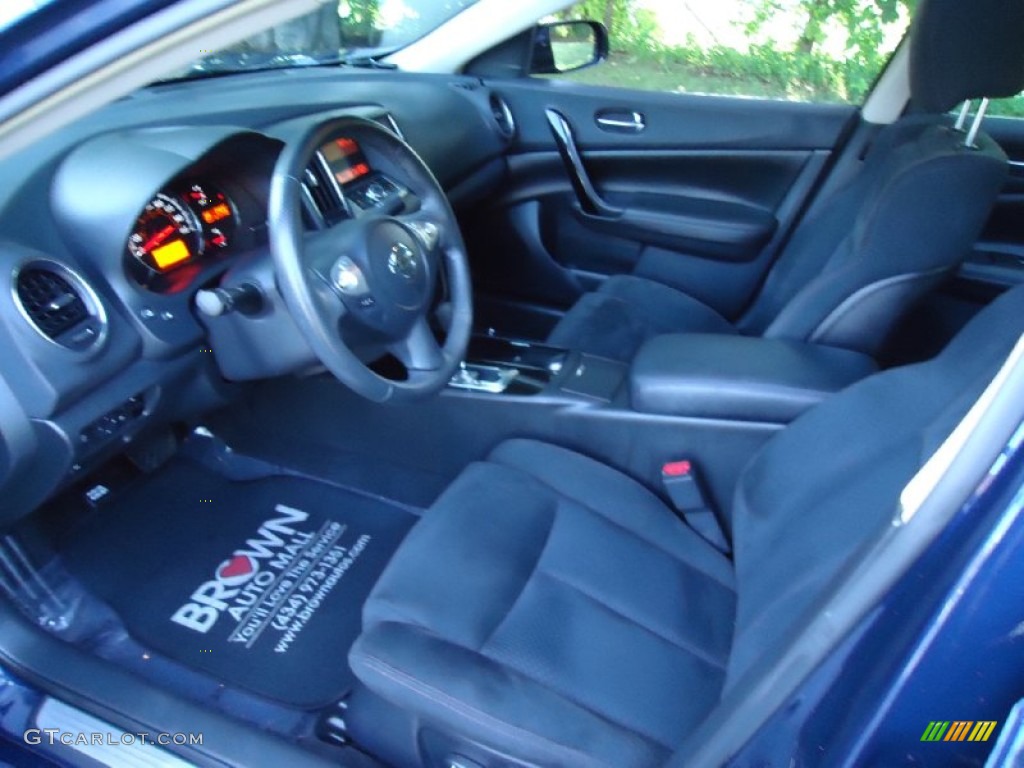 2009 Maxima 3.5 S - Navy Blue Metallic / Charcoal photo #9