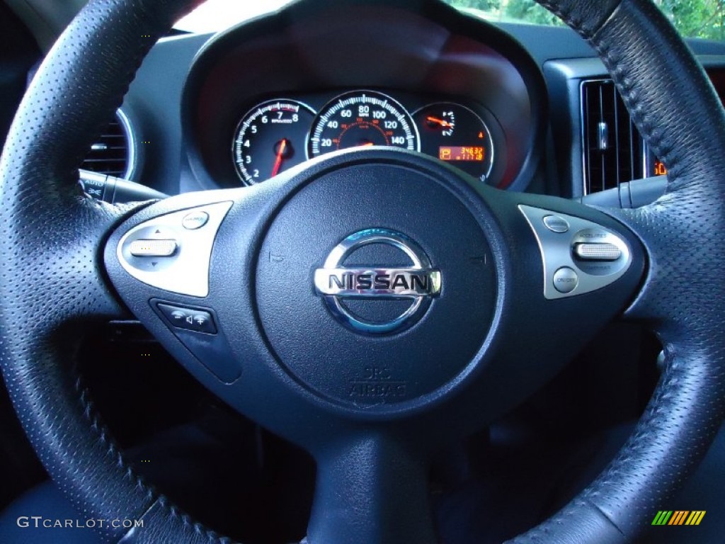 2009 Maxima 3.5 S - Navy Blue Metallic / Charcoal photo #15