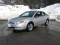 2004 Silver Nickel Saturn ION 3 Quad Coupe  photo #9