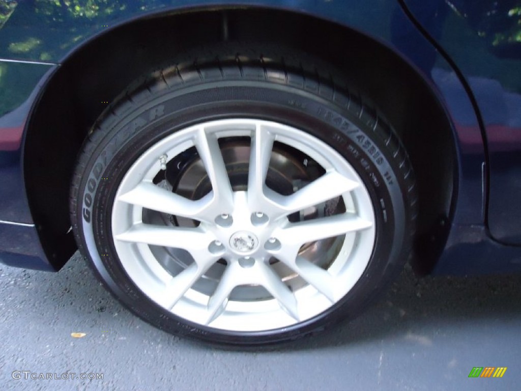 2009 Maxima 3.5 S - Navy Blue Metallic / Charcoal photo #32
