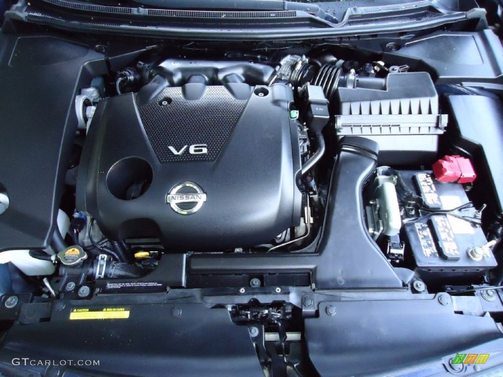 2009 Maxima 3.5 S - Navy Blue Metallic / Charcoal photo #38