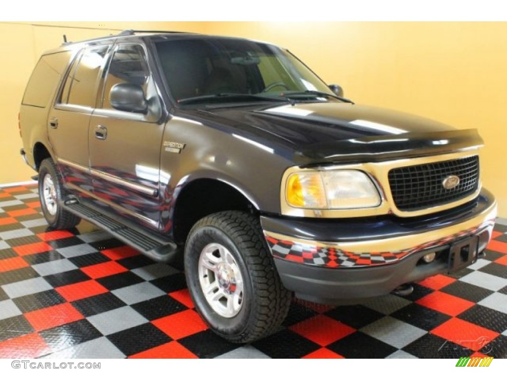 2000 Expedition XLT 4x4 - Deep Wedgewood Blue Metallic / Medium Parchment photo #1
