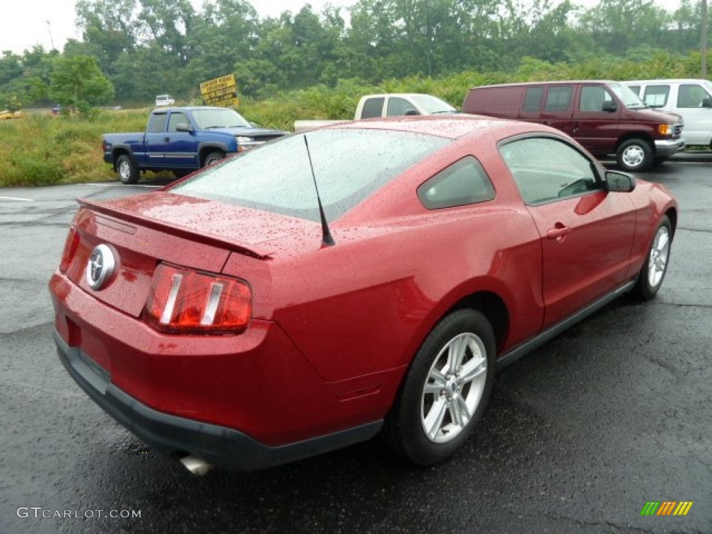 2010 Mustang V6 Coupe - Red Candy Metallic / Charcoal Black photo #2