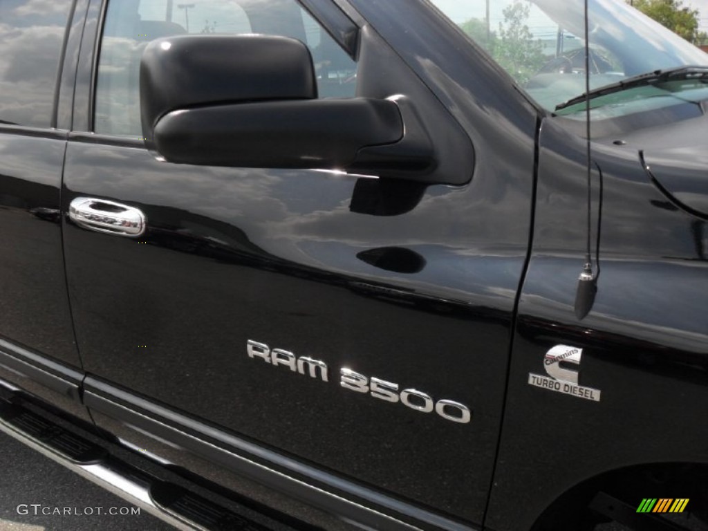 2006 Ram 3500 SLT Quad Cab 4x4 Dually - Brilliant Black Crystal Pearl / Medium Slate Gray photo #24
