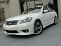 Moonlight White 2008 Infiniti M 45 S Sedan