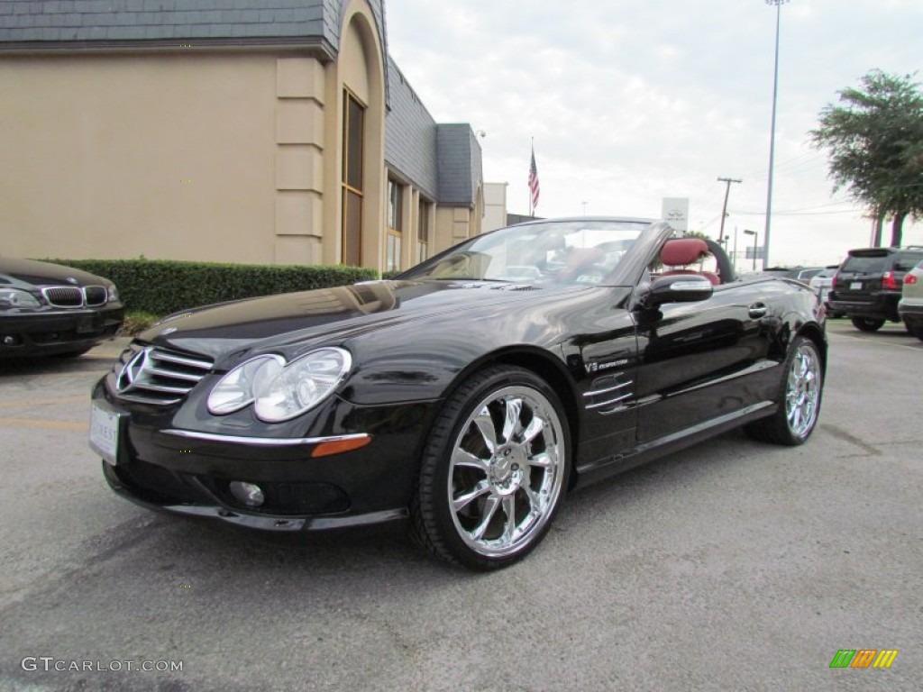 designo Mocha Black Metallic 2005 Mercedes-Benz SL 55 AMG Roadster Exterior Photo #51560967
