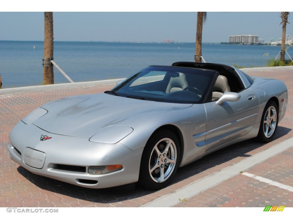 1998 Corvette Coupe - Sebring Silver Metallic / Light Gray photo #1