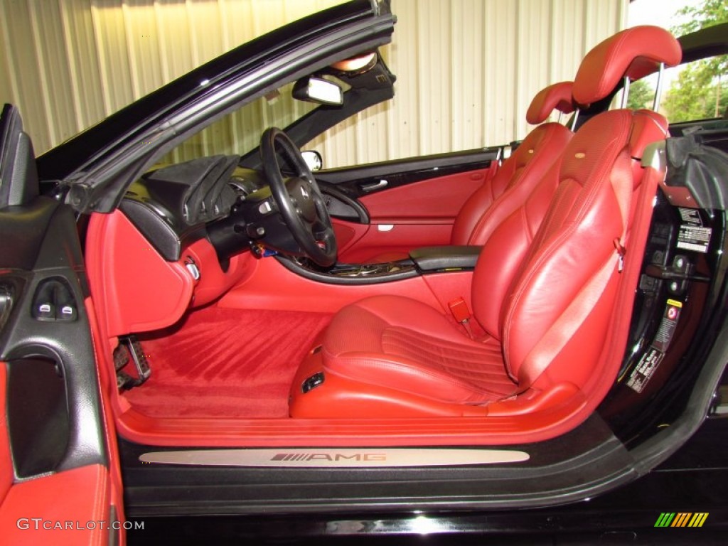 Berry Red/Charcoal Interior 2005 Mercedes-Benz SL 55 AMG Roadster Photo #51561039