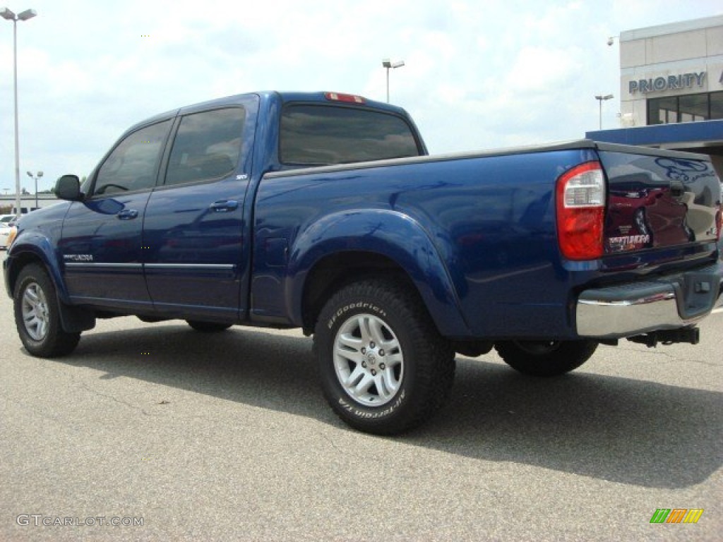 2005 Tundra SR5 Double Cab - Spectra Blue Mica / Light Charcoal photo #3