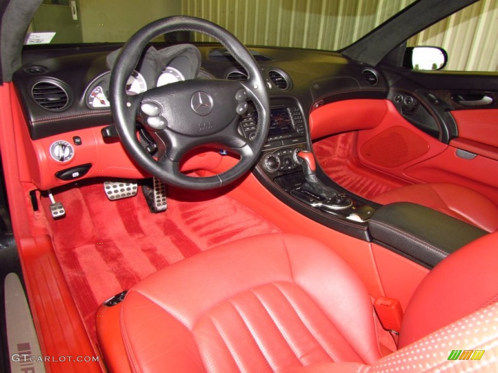 Berry Red/Charcoal Interior 2005 Mercedes-Benz SL 55 AMG Roadster Photo #51561078