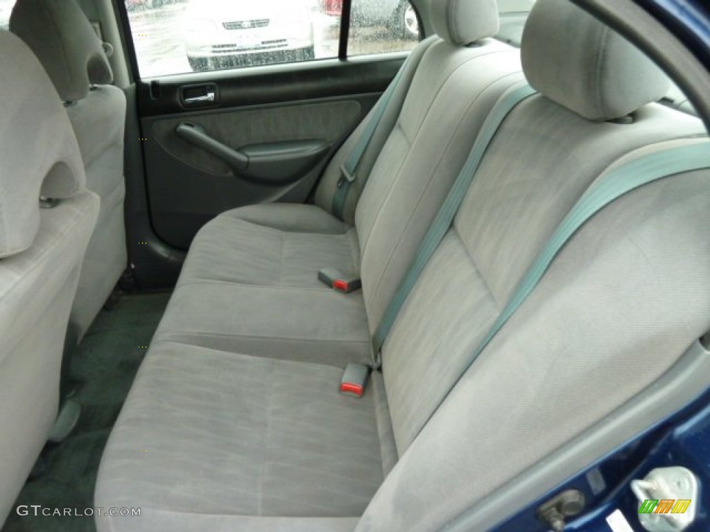 2003 Civic LX Sedan - Royal Blue / Gray photo #11