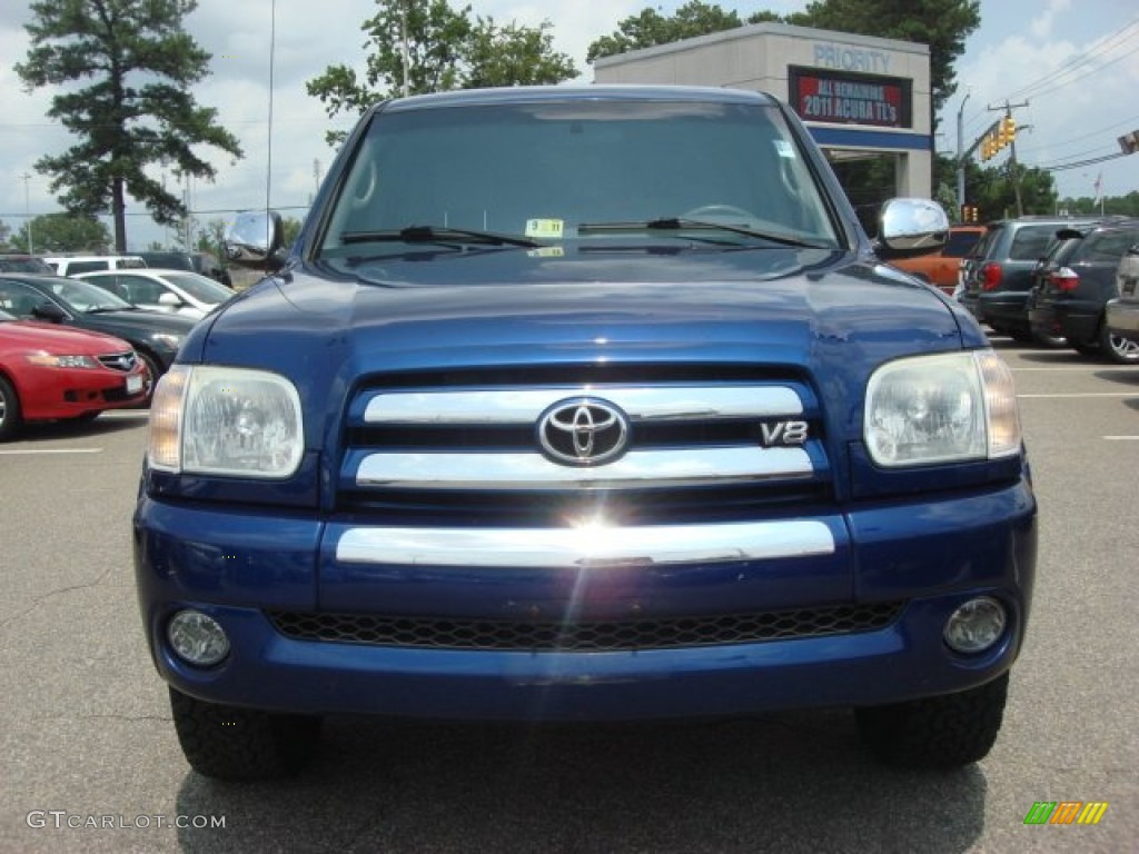2005 Tundra SR5 Double Cab - Spectra Blue Mica / Light Charcoal photo #7