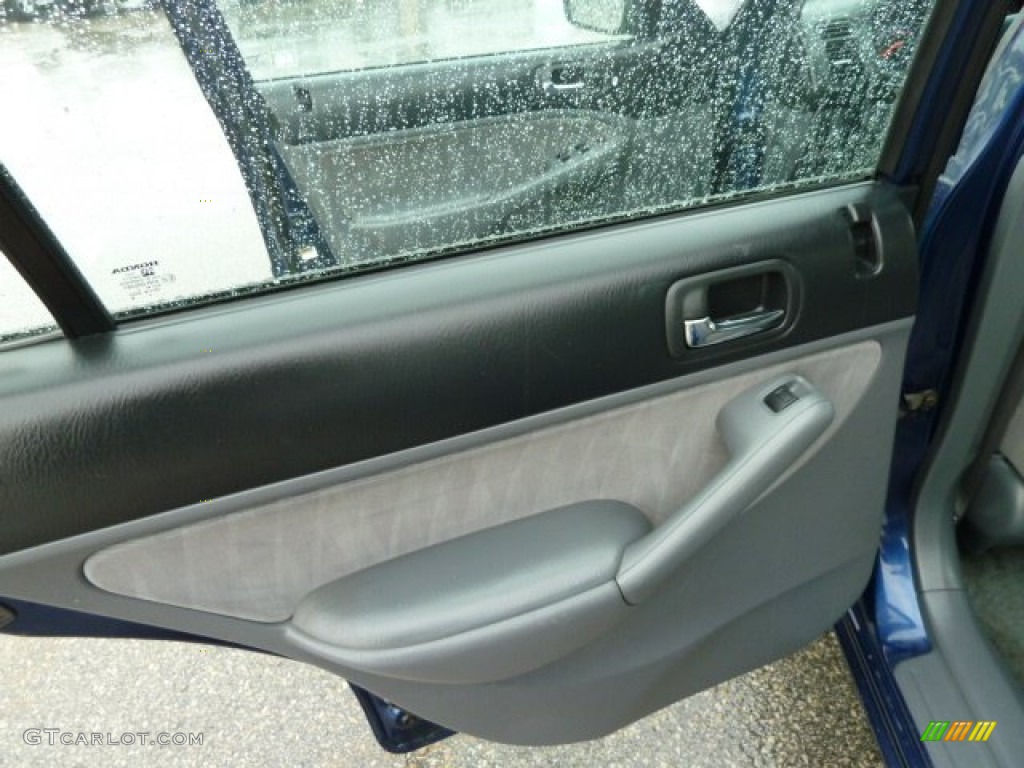 2003 Civic LX Sedan - Royal Blue / Gray photo #13