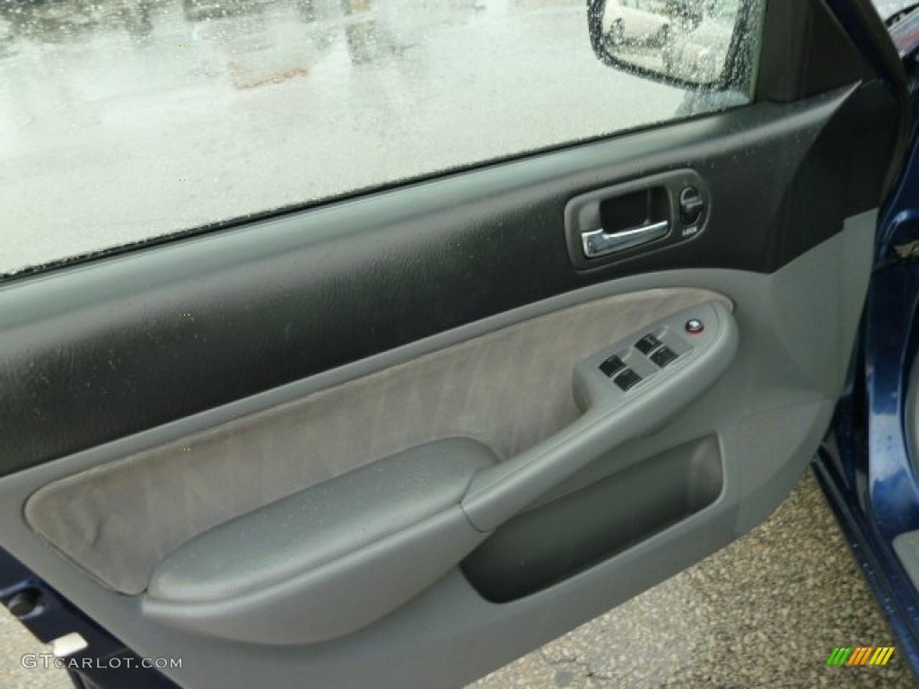 2003 Civic LX Sedan - Royal Blue / Gray photo #14