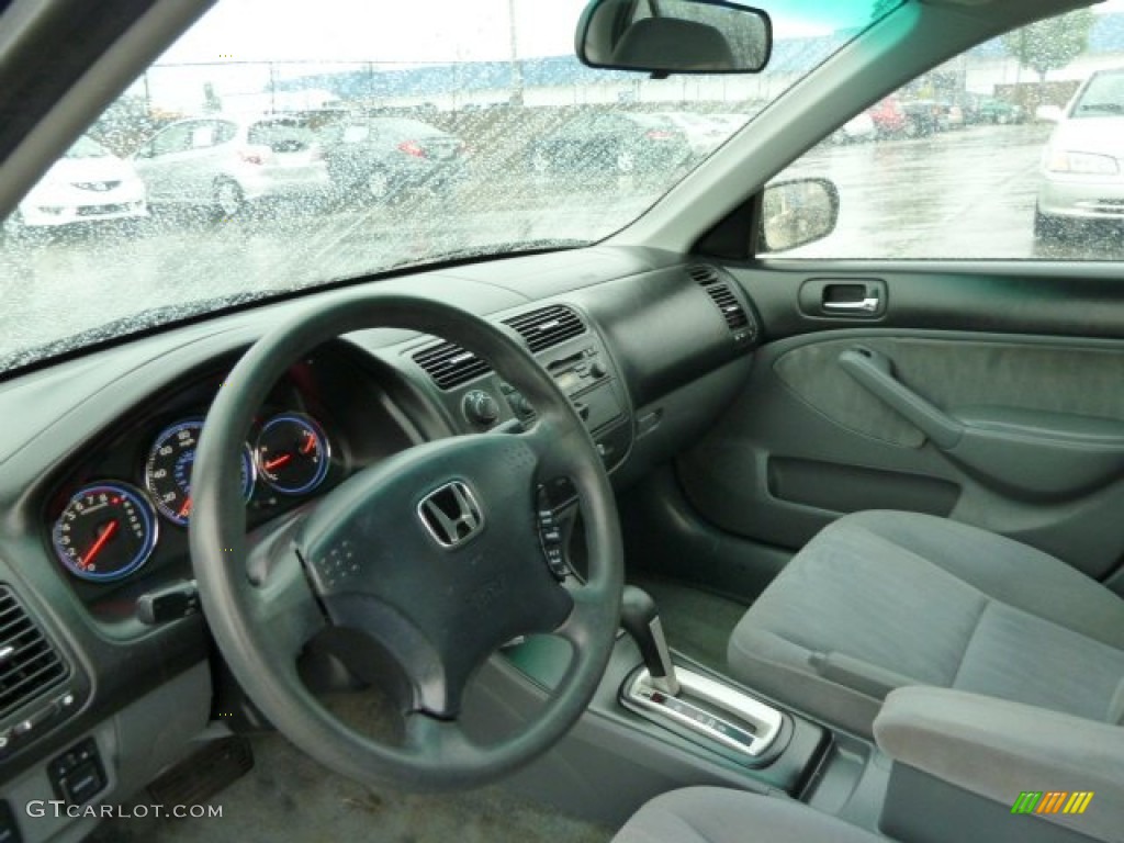 2003 Civic LX Sedan - Royal Blue / Gray photo #15