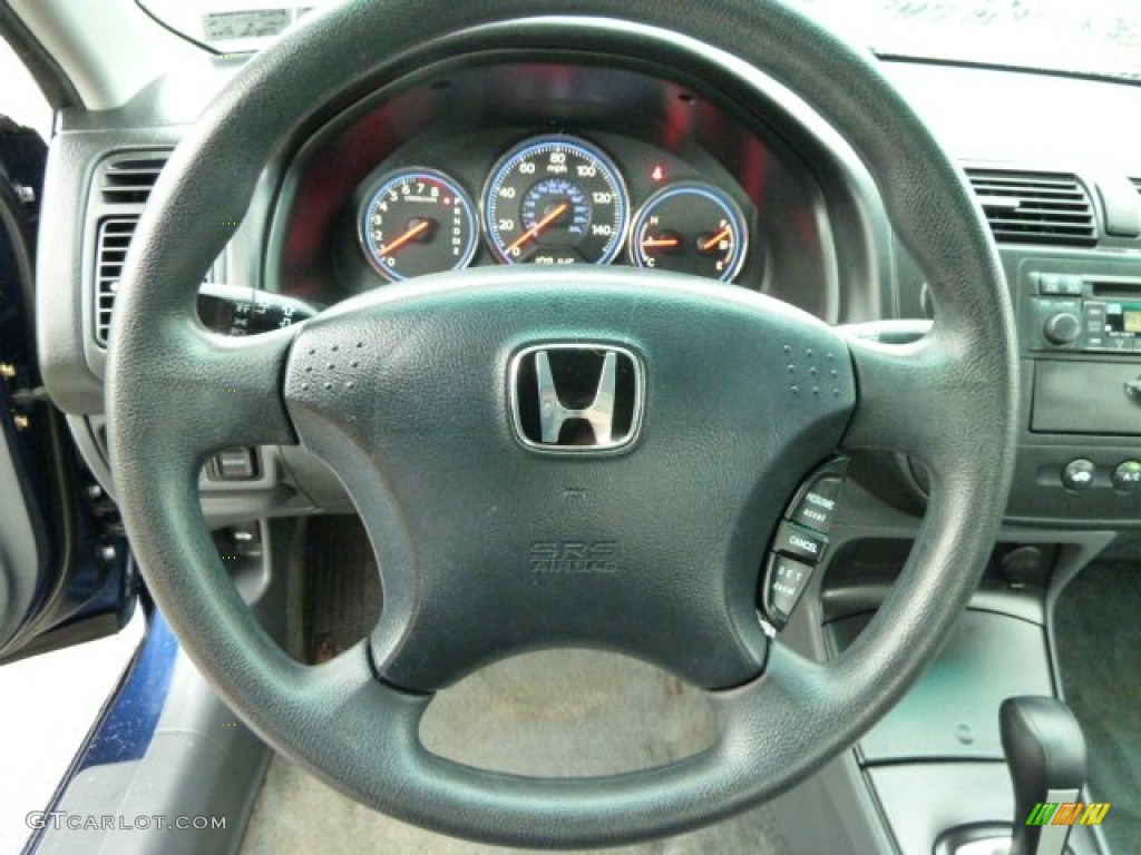 2003 Civic LX Sedan - Royal Blue / Gray photo #16