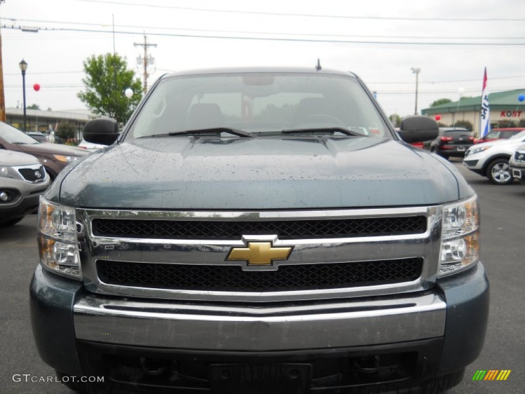 2008 Silverado 1500 LT Extended Cab 4x4 - Blue Granite Metallic / Ebony photo #16