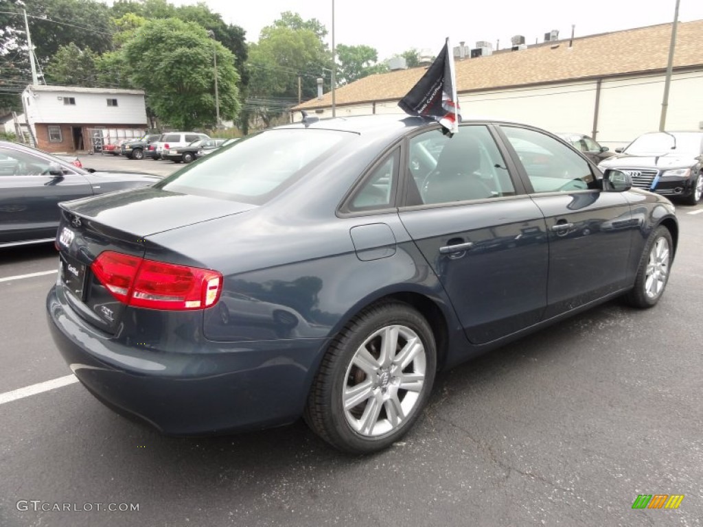 2010 A4 2.0T quattro Sedan - Meteor Gray Pearl Effect / Black photo #8