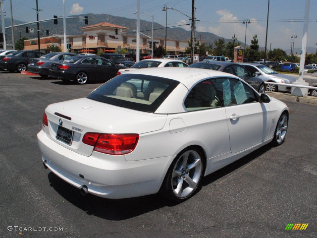 2008 3 Series 335i Convertible - Alpine White / Cream Beige photo #8