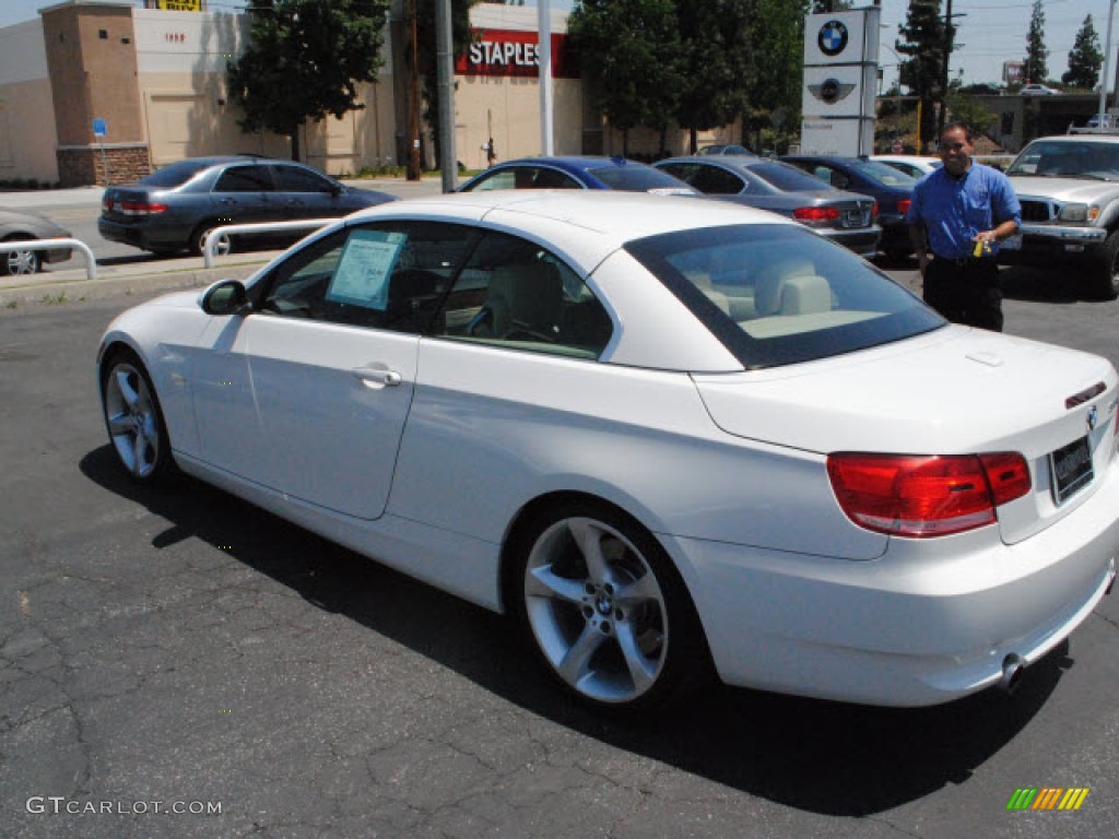 2008 3 Series 335i Convertible - Alpine White / Cream Beige photo #11