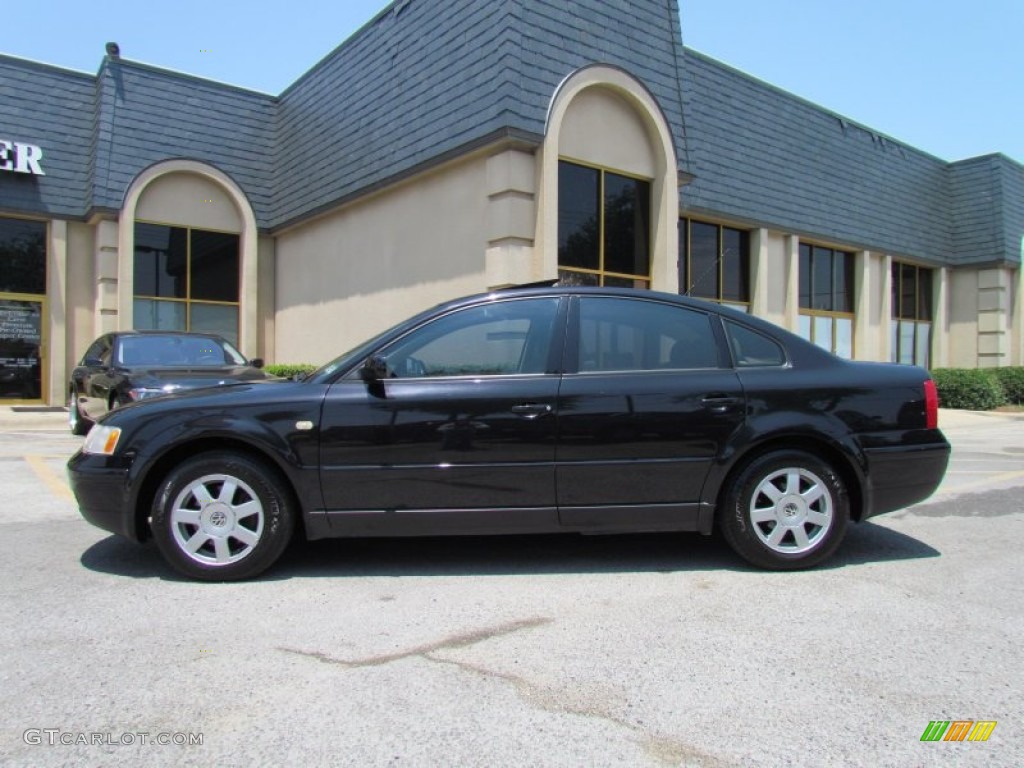 Black Magic Pearl 1999 Volkswagen Passat GLX V6 Sedan Exterior Photo #51564156