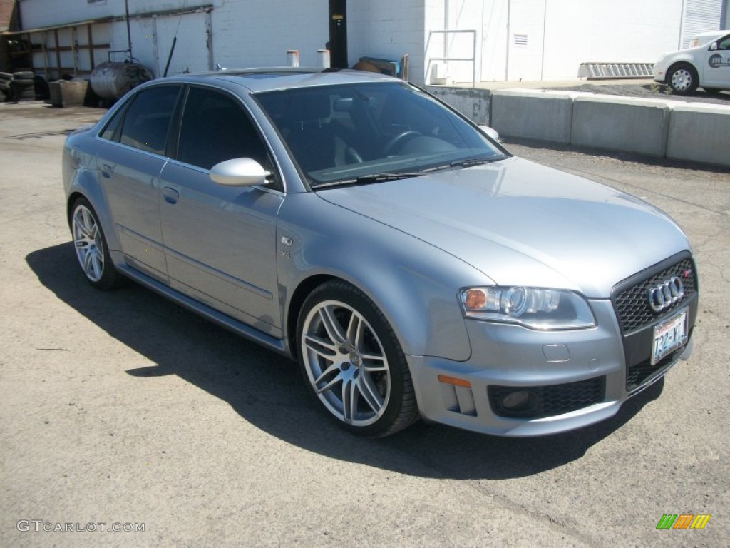 2007 RS4 4.2 quattro Sedan - Avus Silver Pearl Effect / Black photo #1