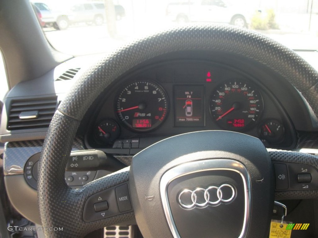 2007 RS4 4.2 quattro Sedan - Avus Silver Pearl Effect / Black photo #12