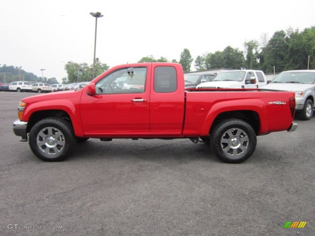 Fire Red 2011 GMC Canyon SLE Extended Cab 4x4 Exterior Photo #51565500