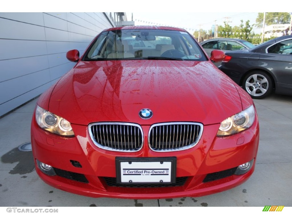 2010 3 Series 328i xDrive Coupe - Crimson Red / Cream Beige photo #2