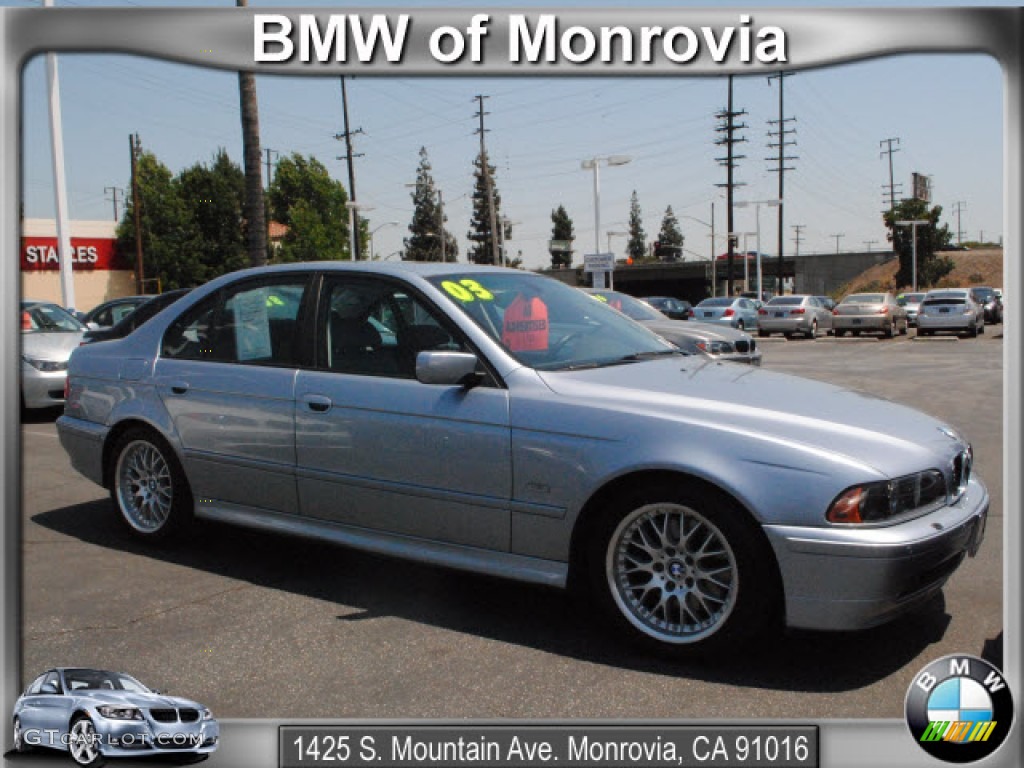 2003 5 Series 530i Sedan - Titanium Silver Metallic / Grey photo #1