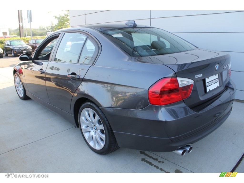 2008 3 Series 328xi Sedan - Sparkling Graphite Metallic / Black photo #4