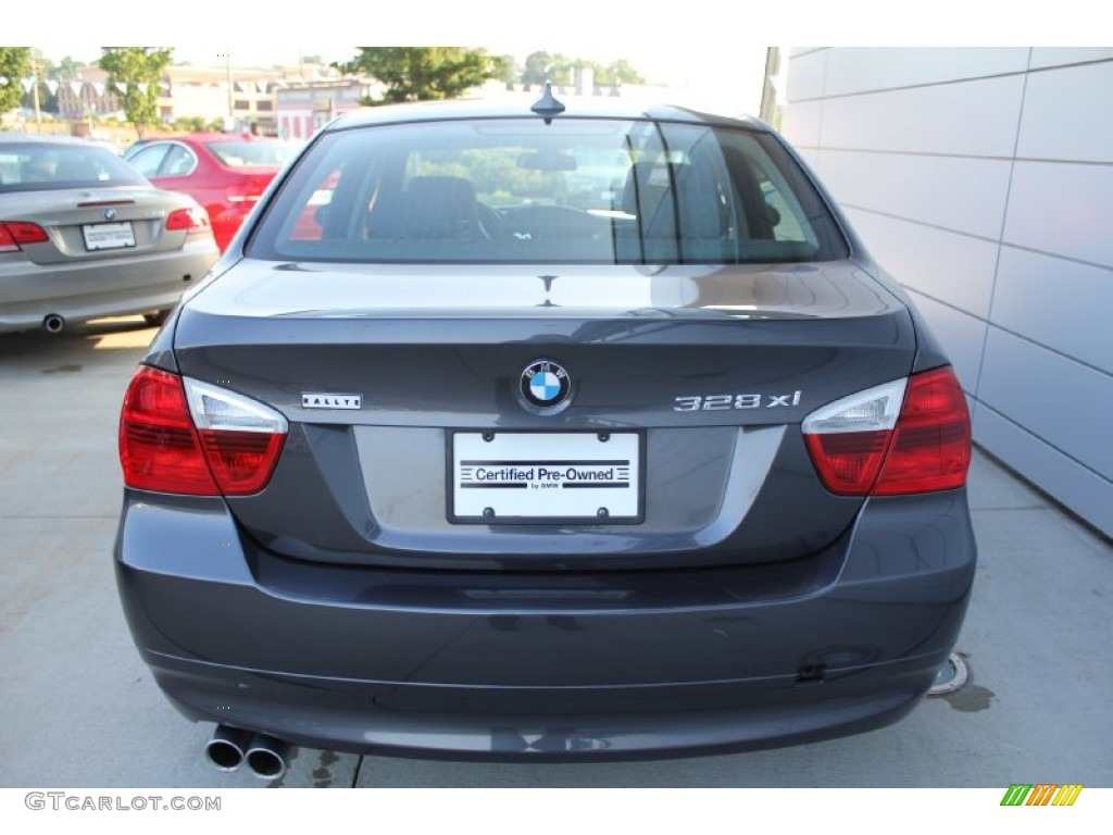 2008 3 Series 328xi Sedan - Sparkling Graphite Metallic / Black photo #5