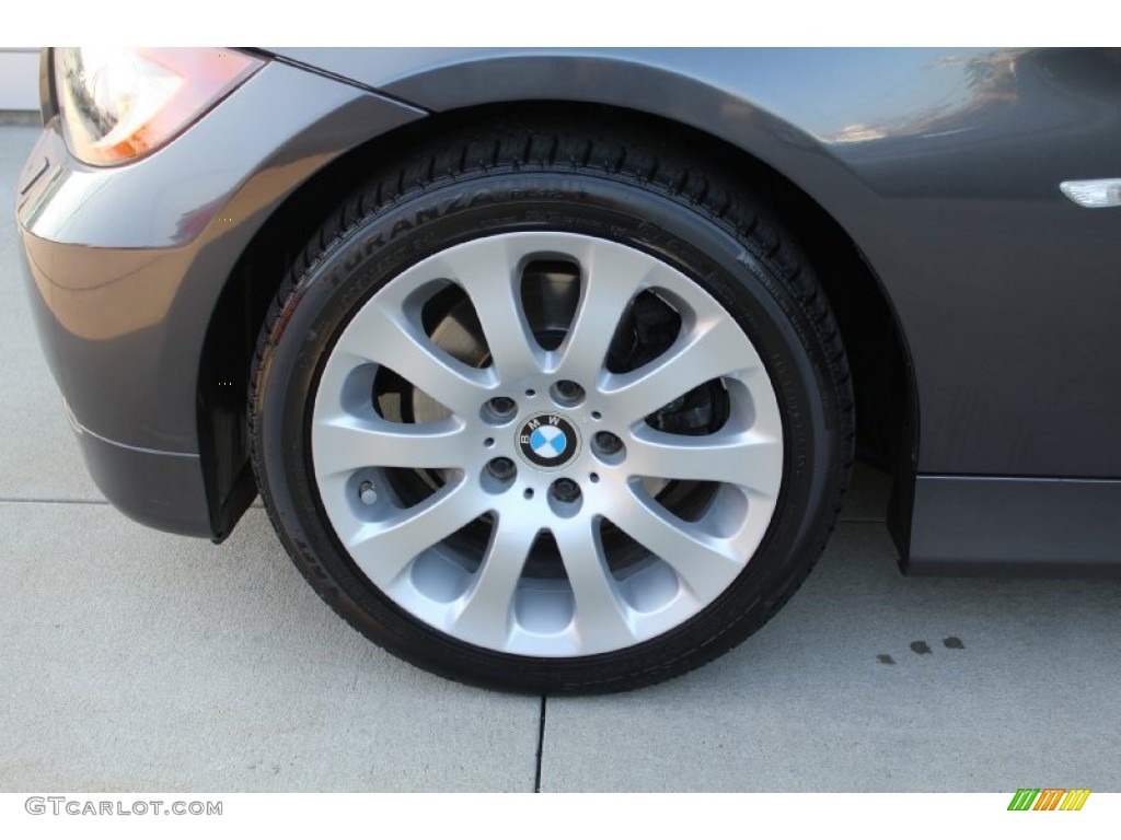 2008 3 Series 328xi Sedan - Sparkling Graphite Metallic / Black photo #11