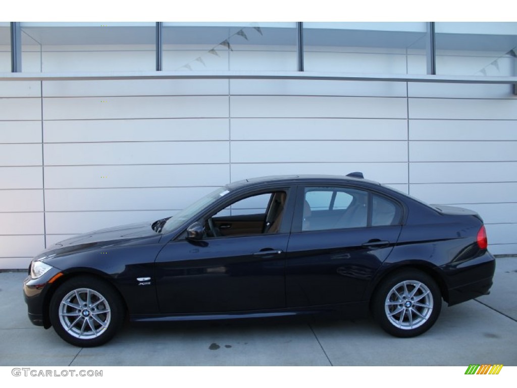 2010 3 Series 328i xDrive Sedan - Monaco Blue Metallic / Saddle Brown Dakota Leather photo #3
