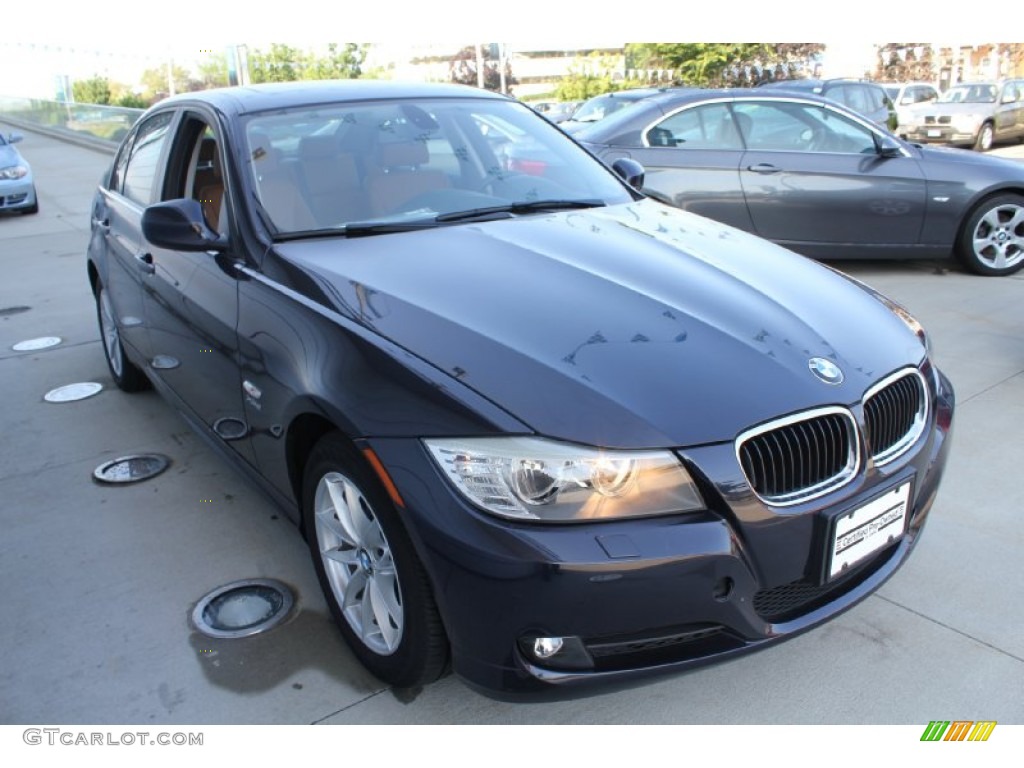 2010 3 Series 328i xDrive Sedan - Monaco Blue Metallic / Saddle Brown Dakota Leather photo #7
