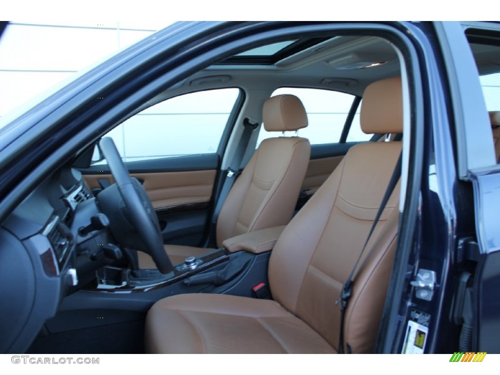 2010 3 Series 328i xDrive Sedan - Monaco Blue Metallic / Saddle Brown Dakota Leather photo #9