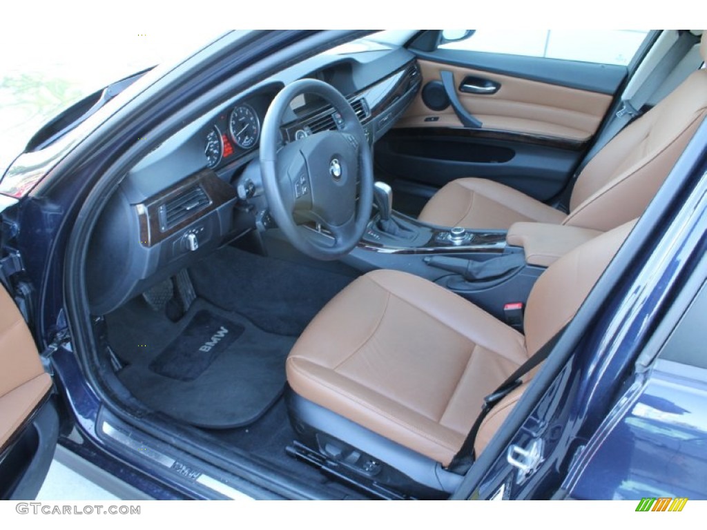2010 3 Series 328i xDrive Sedan - Monaco Blue Metallic / Saddle Brown Dakota Leather photo #10