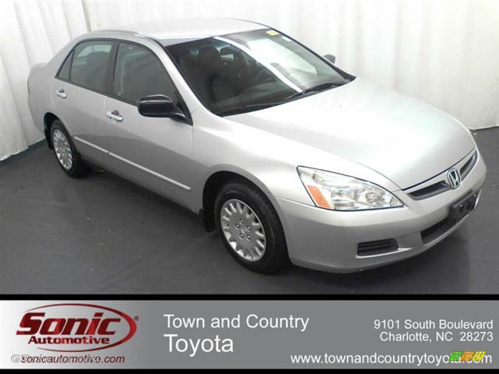 2006 Accord Value Package Sedan - Alabaster Silver Metallic / Black photo #1