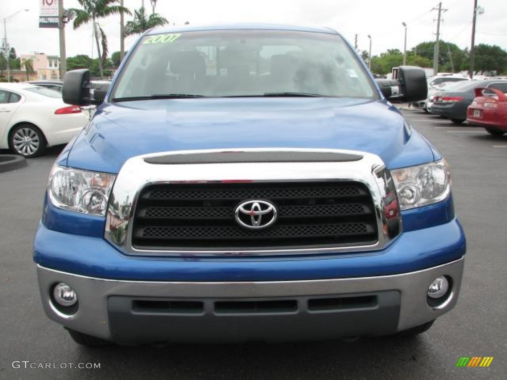 2007 Tundra SR5 Double Cab - Blue Streak Metallic / Graphite Gray photo #4