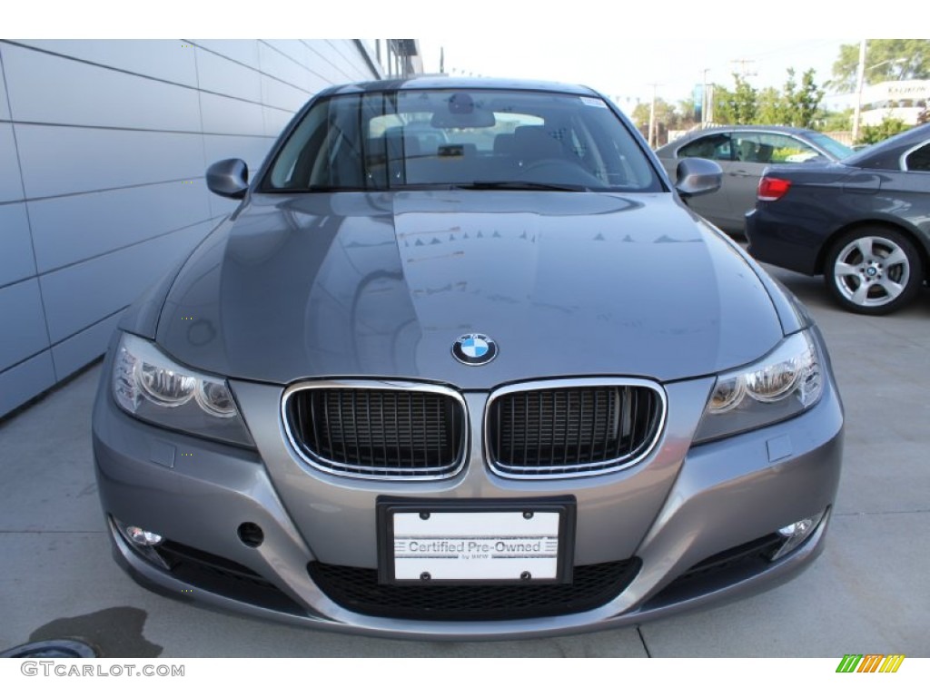 2010 3 Series 328i xDrive Sedan - Space Gray Metallic / Black photo #2